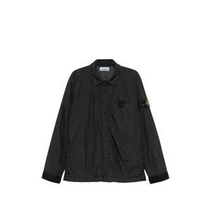 Stone Island Black Jackets - Shirt Jackets Men
